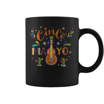 Cinco De Mayo Mexican Music Guitar Festival Coffee Mug - Monsterry CA