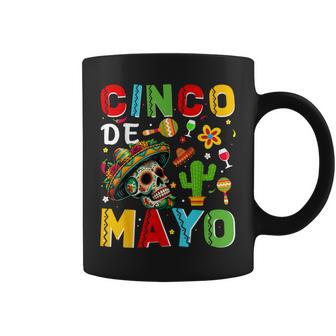 Cinco De Mayo Mexican Party Sugar Skull Fiesta 5 De Mayo Coffee Mug - Monsterry