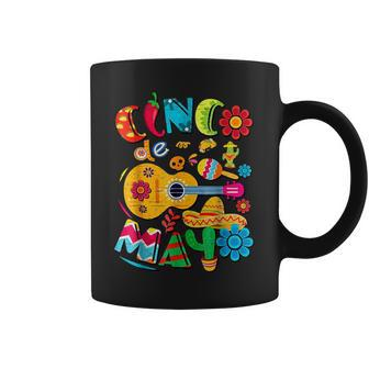 Cinco De Mayo Mexican Taco Guitar Fiesta Cinco De Mayo Coffee Mug | Mazezy CA