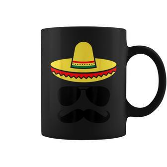 Cinco De Mayo Party Cinco De Mayo Mustache Face Coffee Mug - Seseable