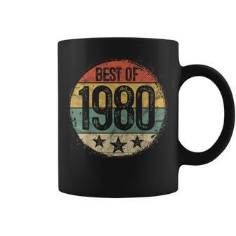 Circular Vintage Best Of 1980 44 Year Old 44Th Birthday Coffee Mug - Monsterry DE