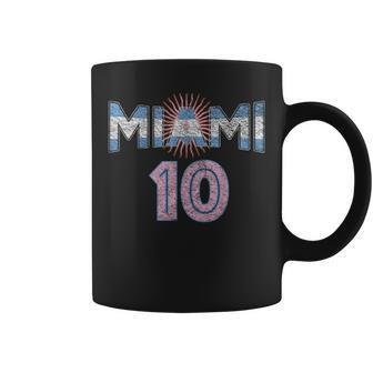 City Of Miami Argentina Blue Pink Sun 10 Flag Coffee Mug - Seseable
