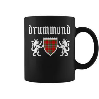 Clan Drummond Tartan Scottish Plaid Drummond Family Name Coffee Mug - Seseable