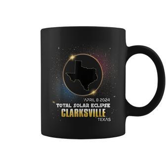Clarksville Texas Total Solar Eclipse 2024 Coffee Mug | Mazezy