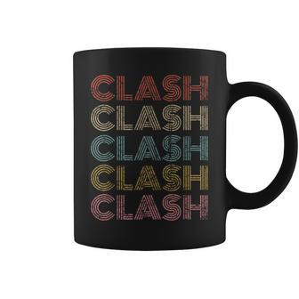 Clash Vintage Retro Text Apparel 70S 80S Gaming Coffee Mug - Thegiftio UK