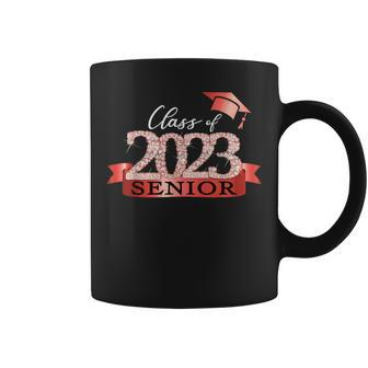 Class Of 2023 Senior I School Color Decoration Red Black Coffee Mug - Monsterry