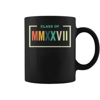 Class Of 2027 Roman Numerals Freshman Math Student Coffee Mug - Monsterry CA