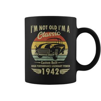 Im Classic Car 80Th Birthday 80 Years Old Born In 1942 Coffee Mug | Crazezy DE