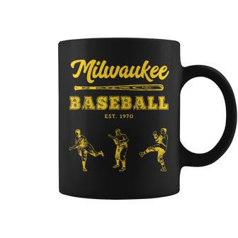 Classic Milwaukee Baseball Fan Retro Coffee Mug - Monsterry