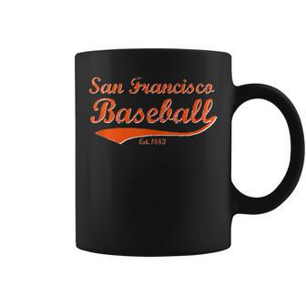 Classic San Francisco California Baseball Fan Retro Vintage Coffee Mug - Monsterry