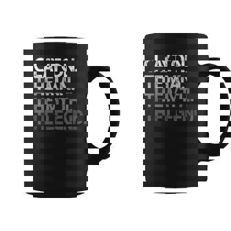 Clayton The Man Myth Legend Coffee Mug - Monsterry