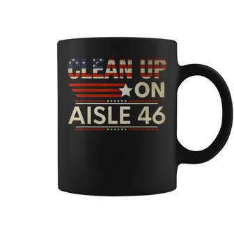 Clean Up On Aisle 46 Anti Biden Social Club American Flag Coffee Mug - Monsterry AU