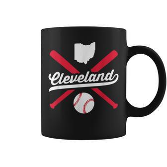 Cleveland Baseball Vintage Ohio Pride Navy Blue Love City Coffee Mug - Monsterry