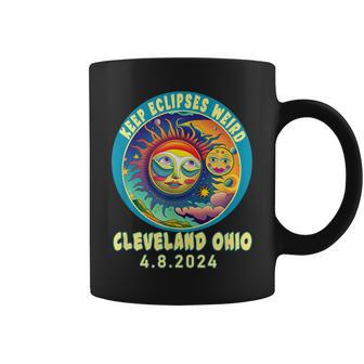 Cleveland Oh Solar Total Eclipse April 2024 Ohio Coffee Mug - Monsterry DE
