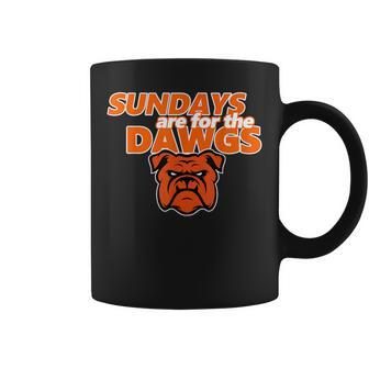 Cleveland Ohio Dawg Sundays Are For The Dawgs Coffee Mug | Mazezy