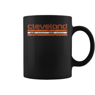 Cleveland Ohio Retro Vintage Weathered Throwback Coffee Mug - Monsterry