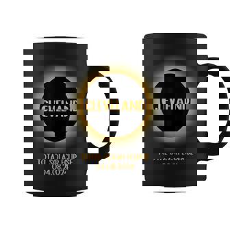 Cleveland Ohio Usa Totality Total Solar Eclipse April 8 2024 Coffee Mug | Mazezy