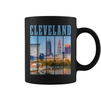 Cleveland Skyline 216 Ohio Vintage Pride Coffee Mug - Monsterry AU