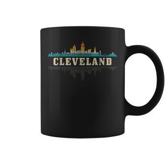 Cleveland Skyline Ohio Vintage Pride Retro Coffee Mug - Monsterry DE