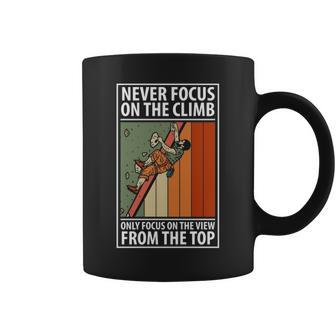 Climbing Bouldering Climber Mountain Climber Rock Climbing T Coffee Mug | Mazezy