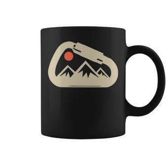 Climbing Rock Bouldering Climb Carabiner Climbers Pullover Coffee Mug | Mazezy