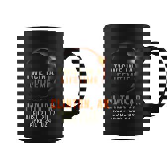 Clinton Arkansas Total Solar Eclipse 2024 Twice In Lifetime Coffee Mug - Thegiftio