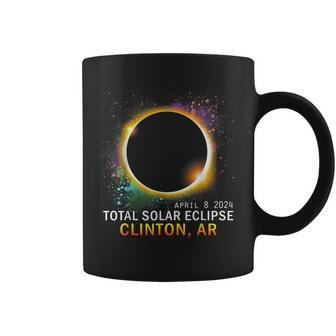 Clinton Arkansas Total Solar Eclipse April 8 2024 Coffee Mug | Mazezy DE