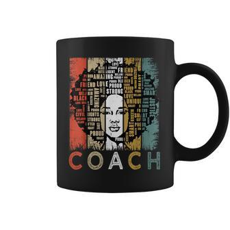 Coach Afro African American Black History Month Coffee Mug - Seseable