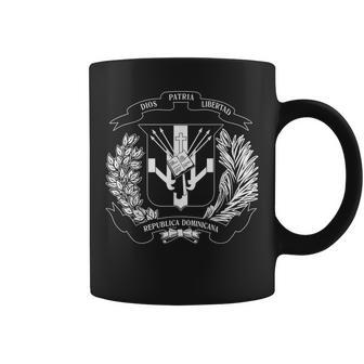 Coat Of Arms Bandera Republica Dominicana Dominican Flag Coffee Mug - Monsterry