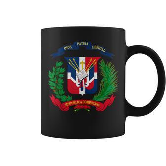 Coat Of Arms Republica Dominicana Bandera Dominican Flag Coffee Mug - Monsterry CA