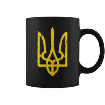 Coat Of Arms Of Ukraine Ukraine Tryzub Ukraine Trident Coffee Mug - Thegiftio UK