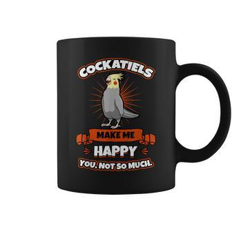 Cockatiel Cockatoo Lutino Weiro Bird Parrot Quarrion Tiel Coffee Mug - Monsterry