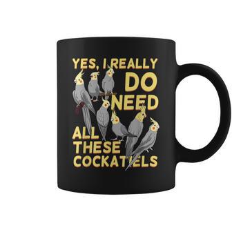 Cockatiel Cockatoo Parrot Lutino Quarrion Weiro Bird Tiel Coffee Mug - Monsterry UK