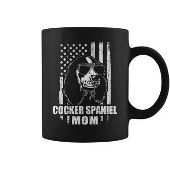 Cocker Spaniel Mom Cool Vintage Retro Proud American Coffee Mug | Mazezy DE