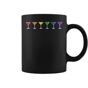 Cocktail Rainbow Flag Lgbt Pride Month Subtle Gay Rights Coffee Mug - Monsterry
