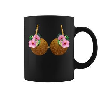 Coconut Bra Hawaiian Tropical Costume Luau Party Hawaii Coffee Mug - Monsterry UK