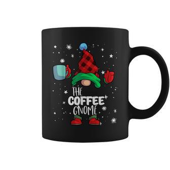 Coffee Gnome Red Buffalo Plaid Matching Family Christmas Coffee Mug - Monsterry DE