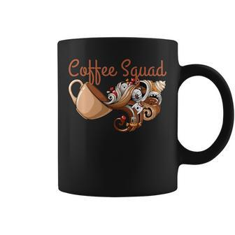 Coffee Squad Coffee Drinkers Pun Weird Coffee Mug - Thegiftio UK