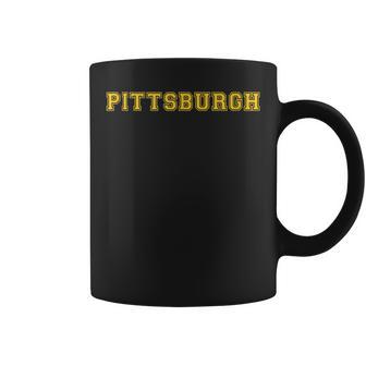 College University Style Pittsburgh Pennsylvania Sport Team Coffee Mug - Monsterry AU