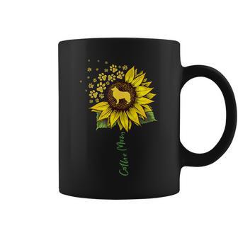 Collie Mom Sunflower Rough Collie Dog Mom Mama Coffee Mug - Monsterry UK