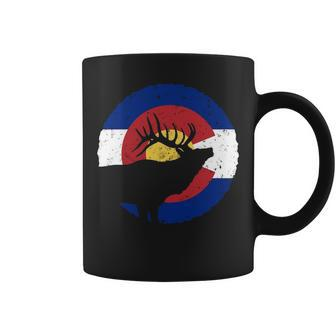 Colorado Elk Hunting Co State Flag Hunter Coffee Mug | Mazezy