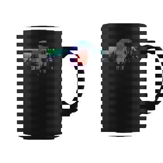 Colorado Flag Retro Vintage Colorado Mountains Trees Coffee Mug | Mazezy