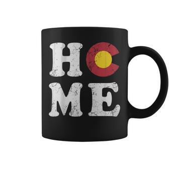 Colorado Home Flag State Vintage Fade Coffee Mug | Mazezy