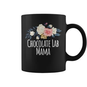 Colored Saying Chocolate Lab Mama Coffee Mug - Monsterry AU