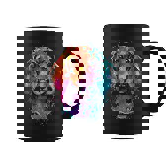 Colorful Dachshund Dog Art Illustration Coffee Mug | Mazezy