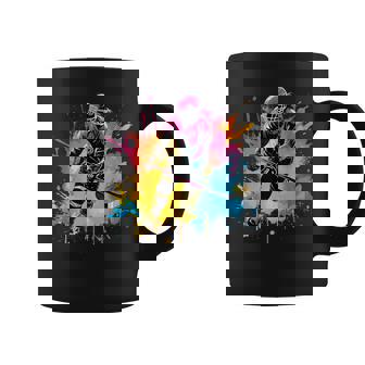 Colorido Jugador De Hockey Sobre Hielo Chica En Hockey Sobre Hielo Para Taza de café - Regaloses