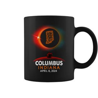 Columbus Indiana Total Solar Eclipse 2024 Coffee Mug | Mazezy CA