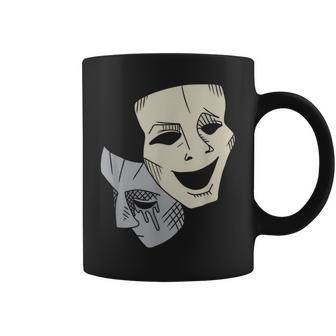 Comedy Tragedy Masks Theater Drama Club Matching Coach Coffee Mug - Monsterry DE