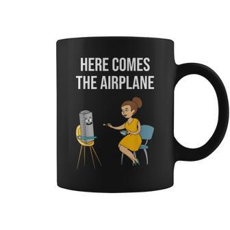 Here Comes The Airplane Coffee Mug - Seseable