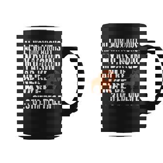 Comical Dachshund All I Worry About Coffee Mug | Mazezy